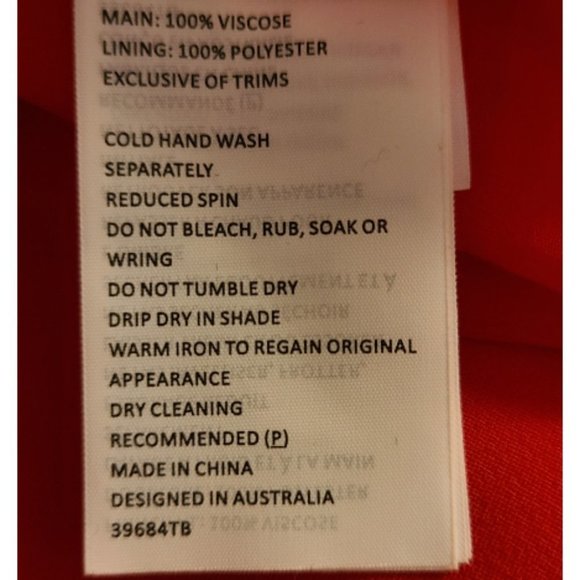 Kylo by Bardot Red Ruffled Crop Top Size 4 - Picture 7 of 9